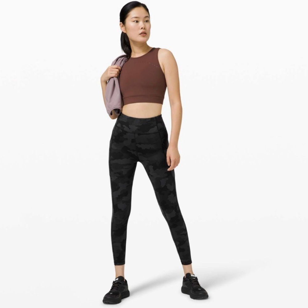 Lululemon Invigorate High Rise Crop 23” Legging Heritage 365 Camo Deep Coal 2